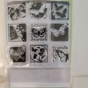 TRAVELER DESTINATIONS & TRAVEL CORNER DESIGNS Clear Cling Stamps Lot of 2 Pkgs